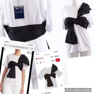 Oscar delarenta t shirt with a bow